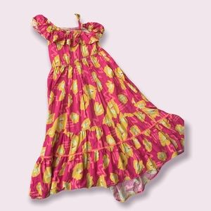 🐣Perfect for spring Easter🐰 Cat and Jack pink and yellow flowy boho dress